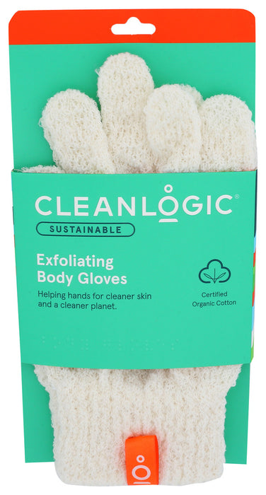 Cleanlogic  Exfoliating Body Gloves  1 Each  2 Ct