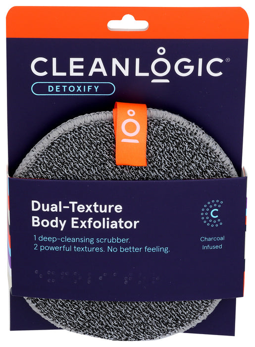 Cleanlogic  Dual Texture Body Exfoliate  Body Scrubber  1 Each  1 Ct