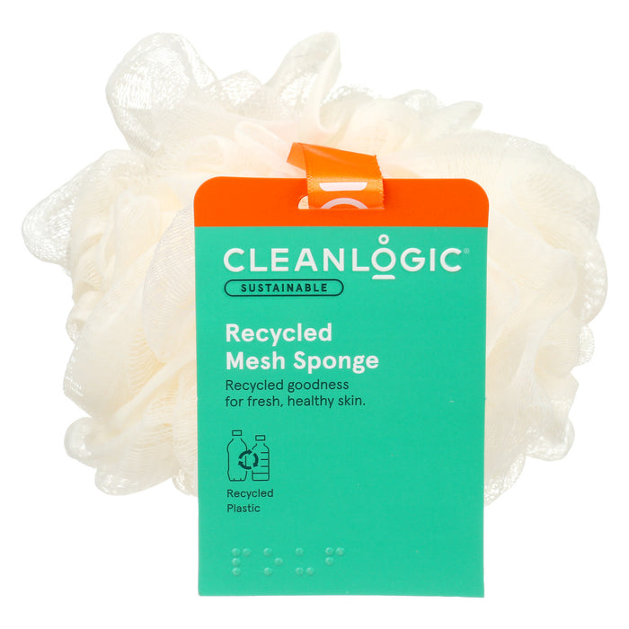 Cleanlogic  Recycled Mesh Bath Sponge  1 Ct