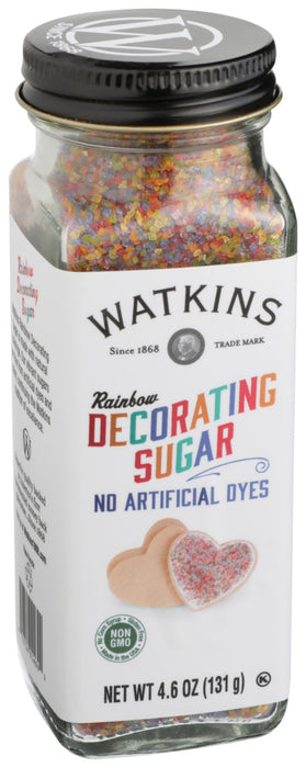 Watkins  Decorating Rainbow Sugar   4.6 Oz