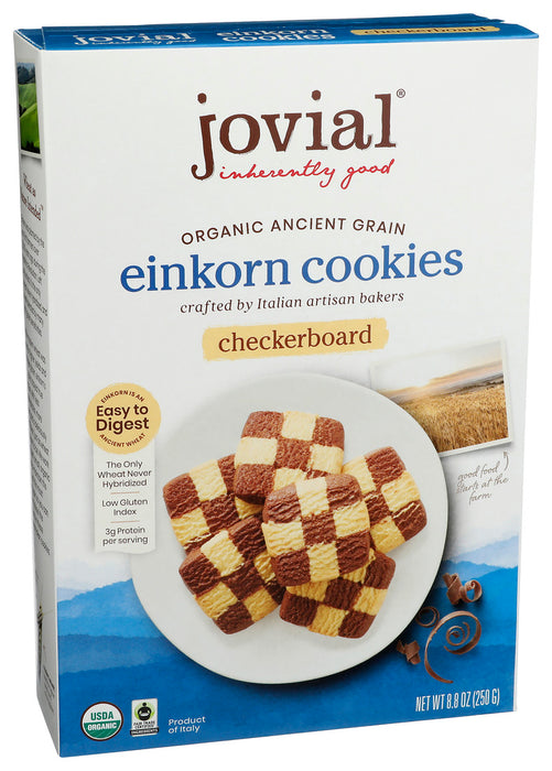 Jovial  Organic Checkerboard Einkorn Cookies  8.8 Oz