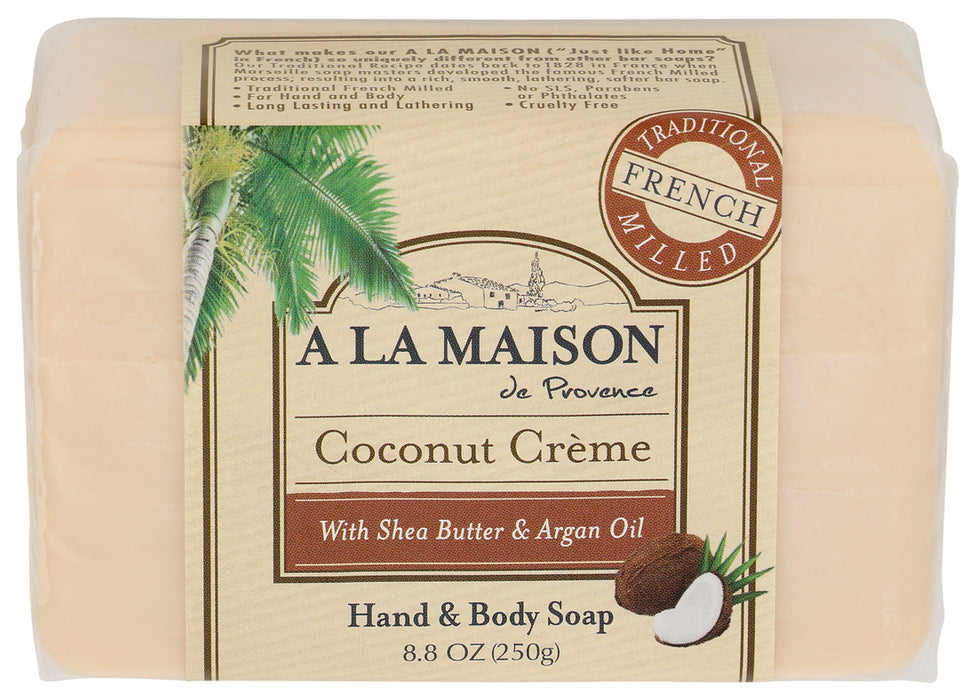 A La Maison  Bar Soap Coconut Creme  1 Each  8.8 Oz