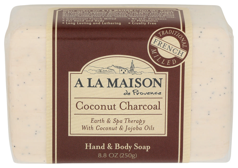 A La Maison  Bar Soap Coconut Charcoal  1 Each  8.8 Oz