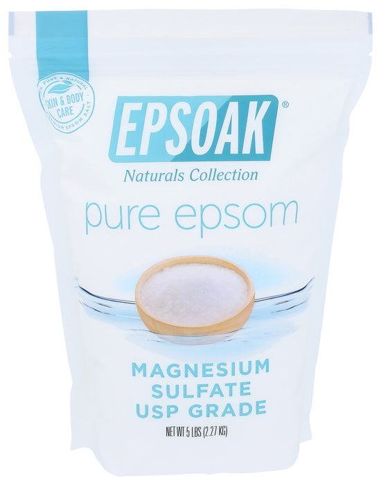 Epsoak Pure Epsom Salt 100% Magnesium Sulfate Usp Grade 5 Lb