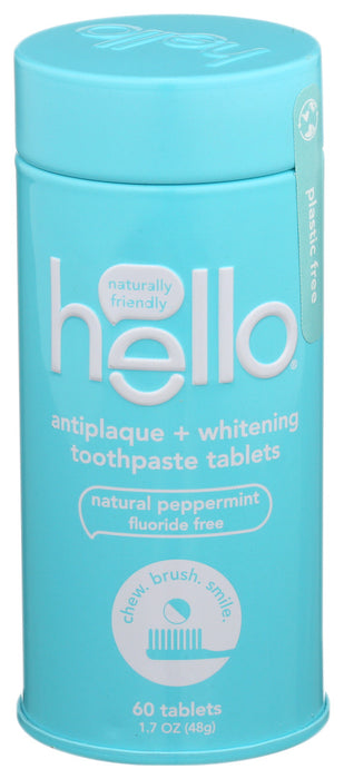 Hello Products  Antiplaque Whitening Toothpaste  1 Each  60 Tab