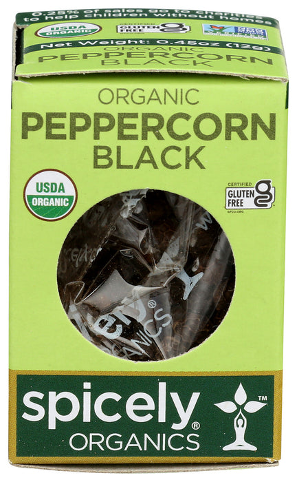 Spicely Organics  Organic Peppercorn Black  .45 Oz