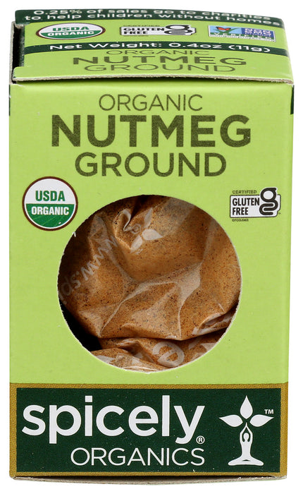 Spicely Organics  Organic Nutmeg Ground  .4 Oz