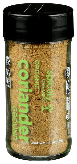 Spicely Organics  Organic Coriander Ground  1.4 Oz