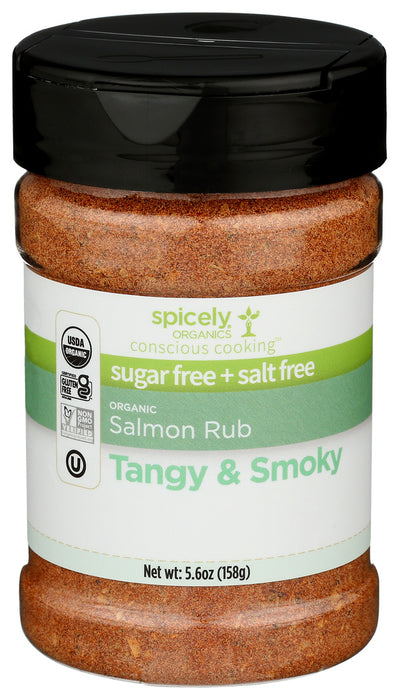 Spicely Organics  Organic Spicy Tangy Salmon Rub  5.6 Oz