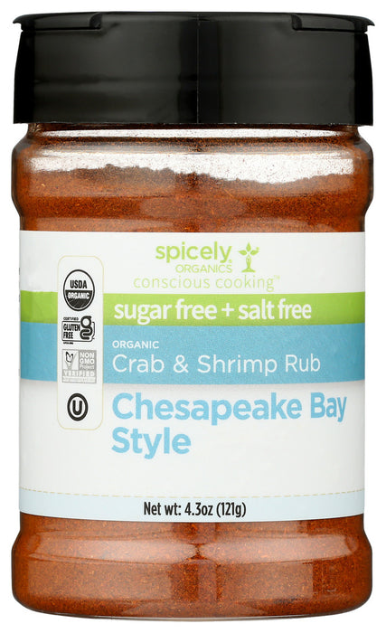 Spicely Organics  Organic Spicely Chipsk Crab Rub  4.3 Oz