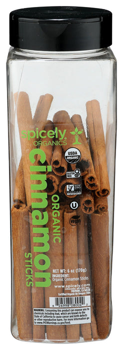 Spicely Organics  Organic Cinnamon Sticks  6 Oz