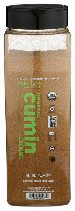 Spicely Organics  Cumin Seed Ground  17 Oz