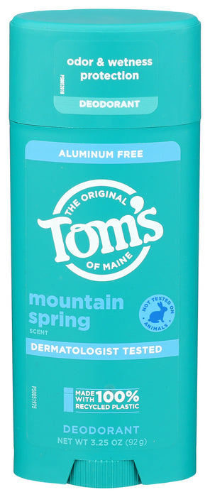 Tom's Of Maine Mountain Spring Natural Deodorant 3.25 Oz