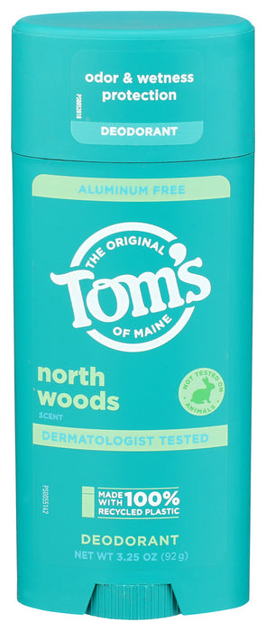 Tom's Of Maine  North Woods Deodorant 3.25 Oz