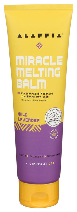 Alaffia  Wild Lavender Miracle Melting Balm  1 Each  4 Fl Oz