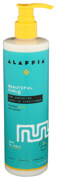 Alaffia  Beautiful Curls Conditioner Curl Enhancing Leave In  1 Each  12 Oz