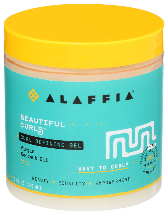 Alaffia  Beautiful Curls Hair Gel Curl Defining  1 Each  8 Oz