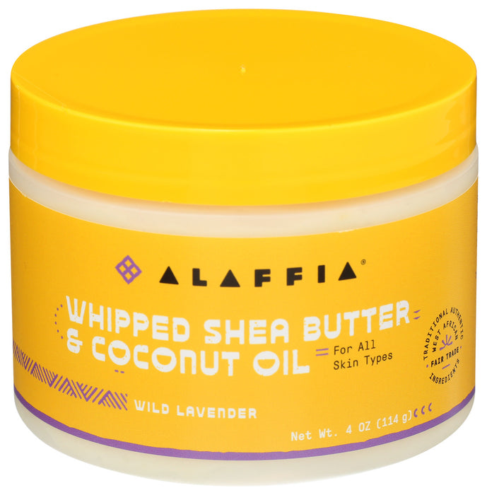 Alaffia  Whipped Shea Butter Coconut Lavender  1 Each  4 Oz