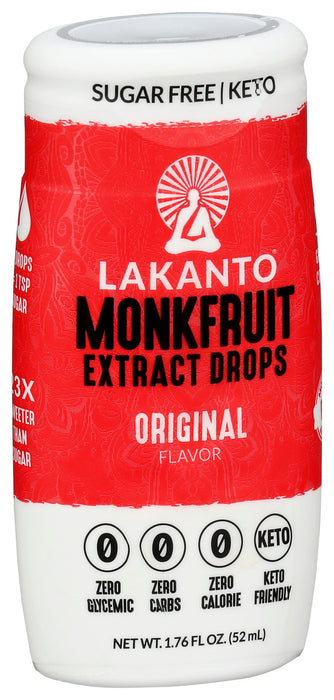 Lakanto  Liquid Sweetener Monkfruit Original Sugar Free  1.76 Oz