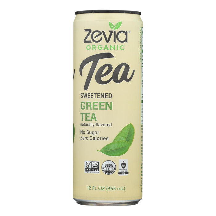 Zevia  Organic Zero Calorie Sweetened Green Tea  12 Fl Oz