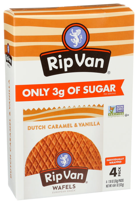 Rip Van Wafels  Dutch Caramel And Vanilla Wafels  4.64 Oz.