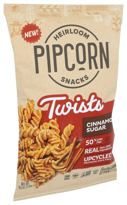 Pipcorn  Heirloom Snacks Cinnamon Sugar Twists  4.5 Oz