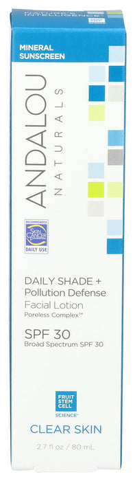 Andalou Naturals Daily Shade + Pollution Defense Facial Lotion 2.7 Oz