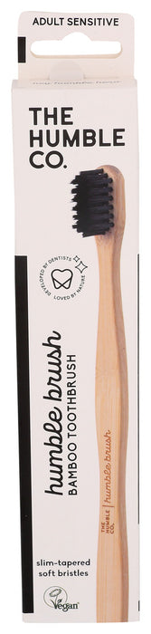 The Humble  Co. Bamboo Toothbrush Adult Sensitive Black  1 Ct