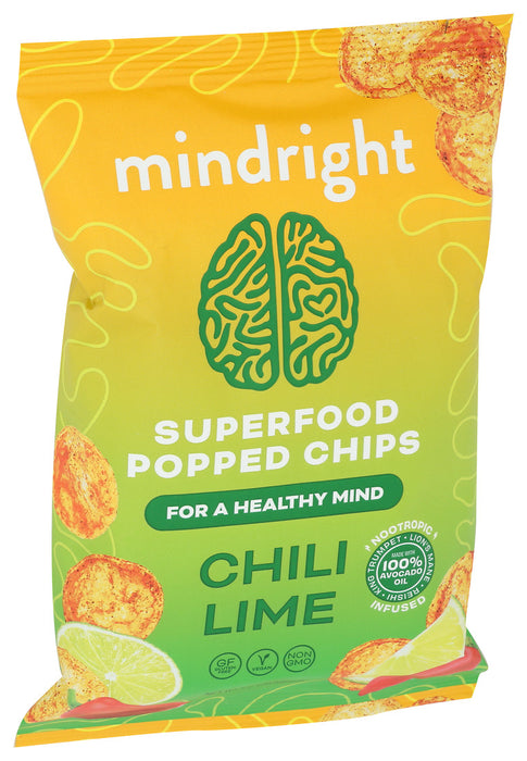 Mindright Mandarin Chili Lime Popped Chips 1 Oz