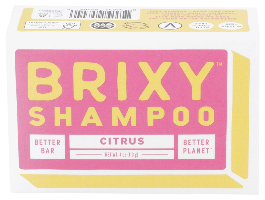 Brixy  Shampoo Bar Citrus  1 Each  4 Oz