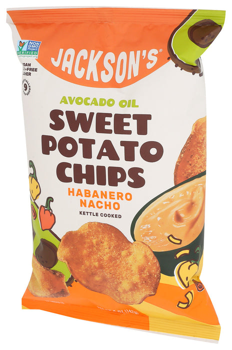 Jackson's Habanero Nacho Sweet Potato Chips in Avocado Oil 5 oz