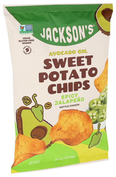 Jackson's Sweet Potato Chips Made With Avocado Oil Jalapeno 5 oz