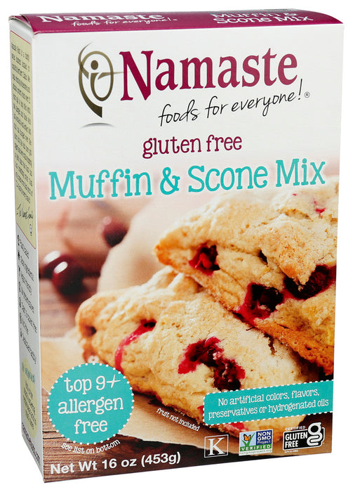 Namaste Foods  Gluten Free Muffin And Scone Mix   16 Oz