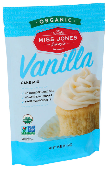 Miss Jones Baking Co  Organic Cake Mix Vanilla   15.87 Oz