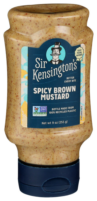 Sir Kensington's Spicy Brown Mustard Squeeze Bottle 9 oz