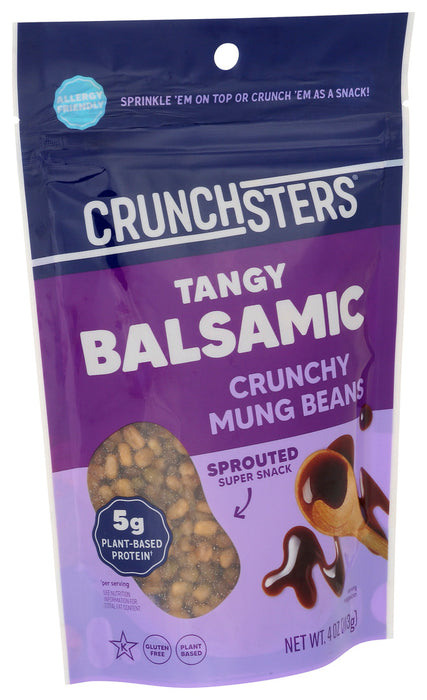 Crunchsters Crunchy Mung Beans Tangy Balsamic Bag 4 oz