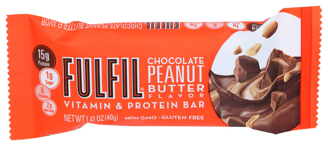 Fulfil  Vitamin And Protein Bar Chocolate Peanut Butter   1.41 Oz