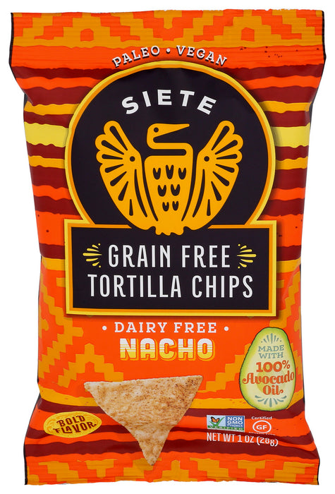 Siete Family Foods  Tortilla Chips Nacho  1 Oz