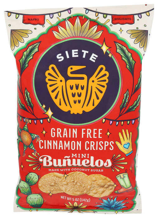 Siete Family Foods  Bunuelos Cinnamon Crisps  5 Oz