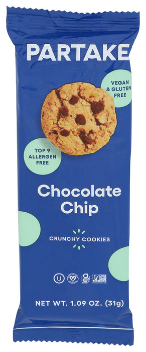 Partake Foods  Cookies Crunchy Chocolate Chip  1 Oz