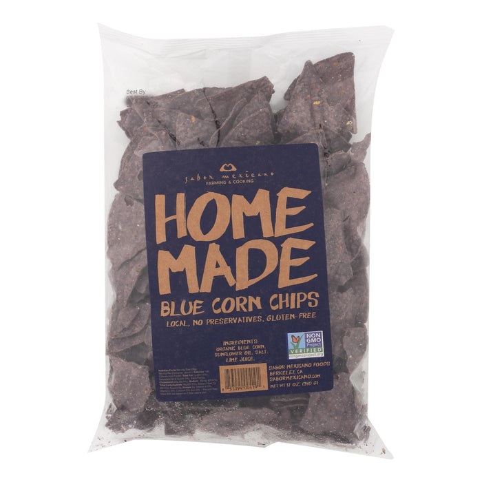 Sabor Mexicano  Homemade Blue Corn Chips  12 Oz