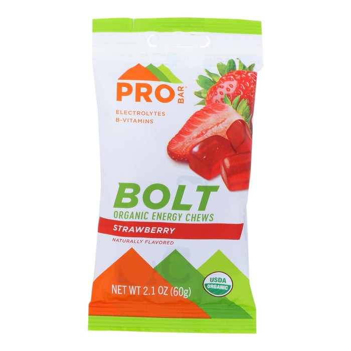 Probar  Bolt Organic Energy Chews Strawberry   2.1 Oz