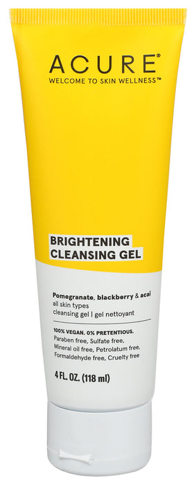 Acure  Brightening Cleansing Gel  1 Each  4 Oz