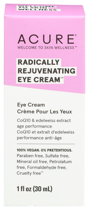 Acure  Radically Rejuvenating Eye Cream  1 Each  1 Oz