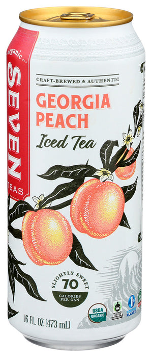 Seven Teas  Tea Georgia Peach Iced  16 Fl Oz