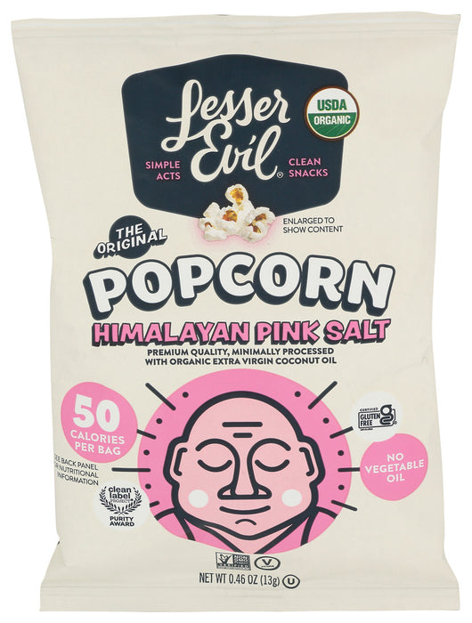 Lesser Evil Popcorn Og2 Himalayan Pink 0.46 OZ