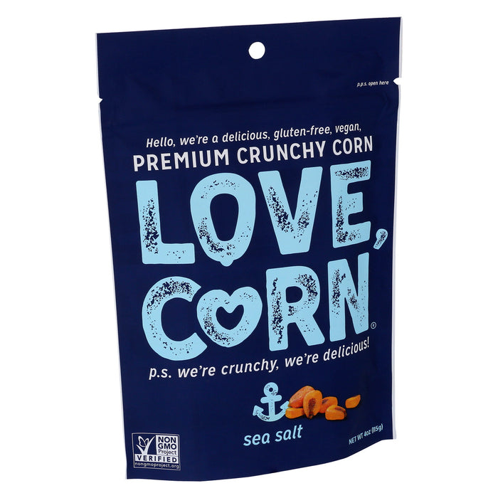 Love Corn  Sea Salt Premium Crunchy Corn Snack  4 Oz