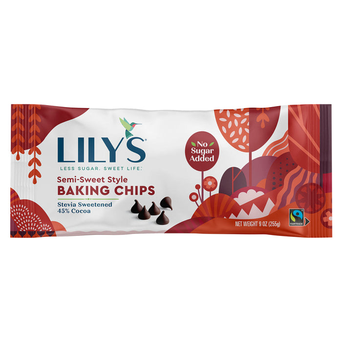 Lily'S  Baking Chips Semi Sweet Style 45% Cocoa   9 Oz