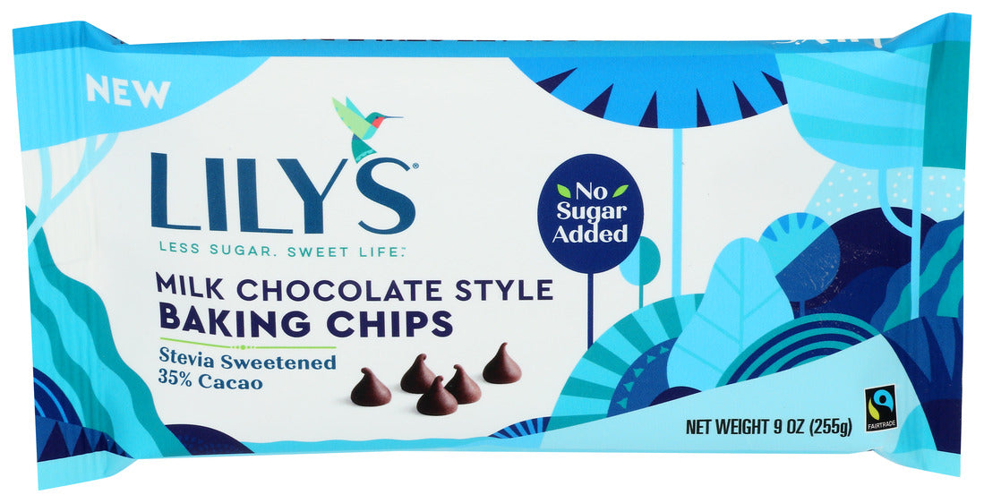 Lily'S  Baking Chips Milk Chocolate   9 Oz