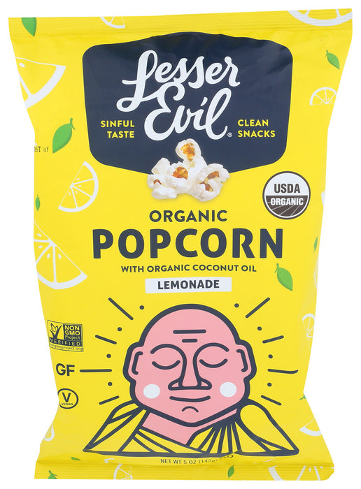 Lesser Evil  Organic Popcorn Lemonade  5 Oz